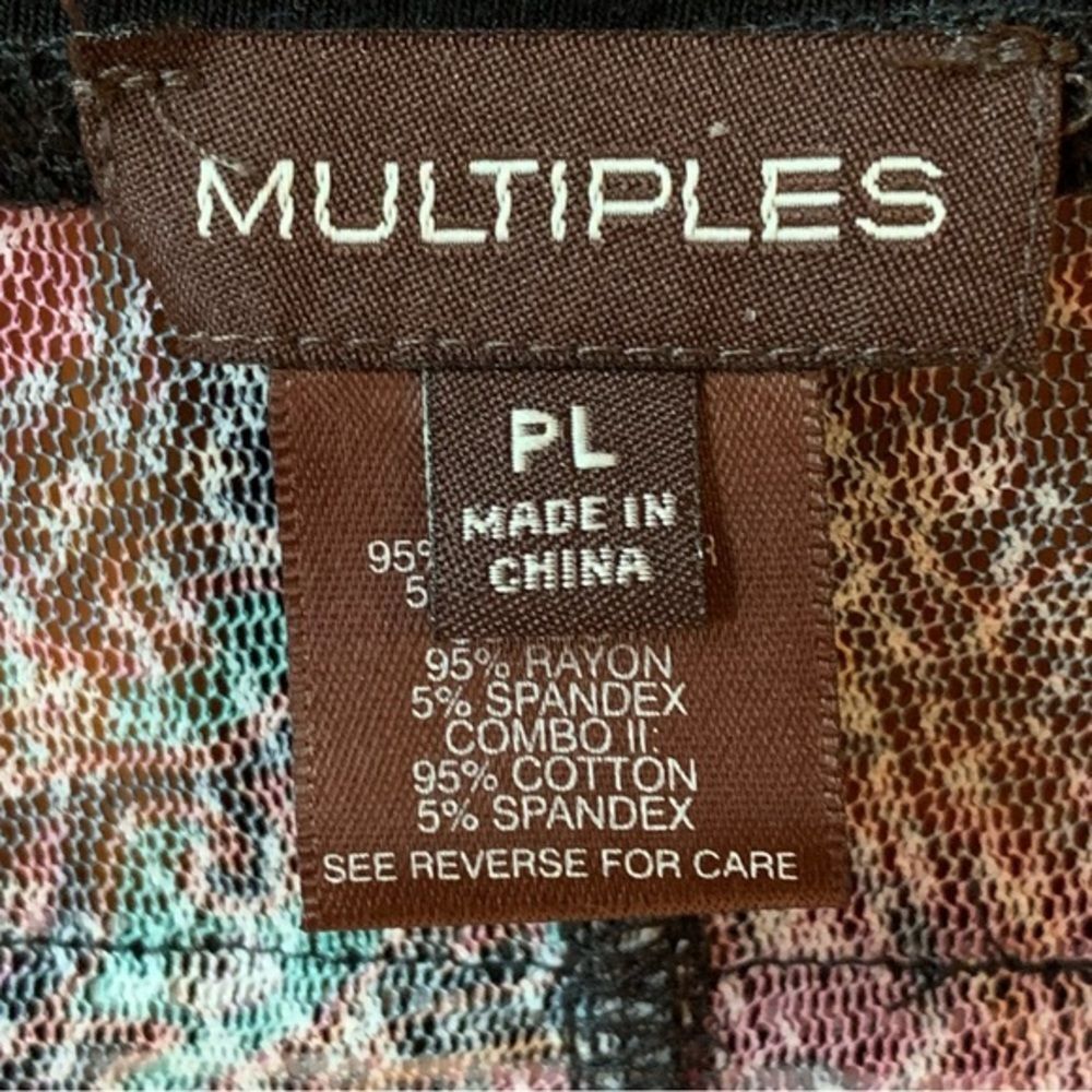 Multiples Patchwork Zip-up Top PL - Picture 5 of 11